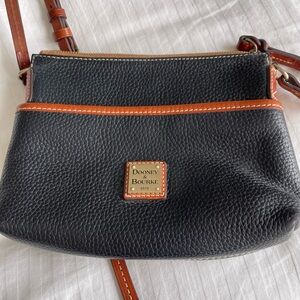 Dooney & Bourke Black and Brown Crossbody Bag